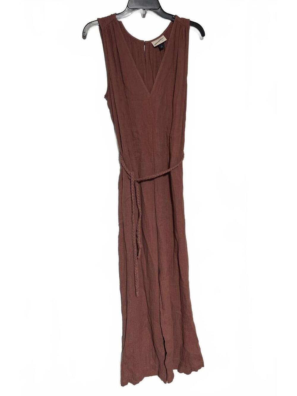XS Sleeveless V-Neck wide Pant Jumpsuit with Belt & Pockets, Universal Threads